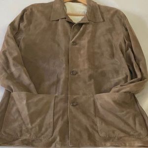 Italian made excellent cond soft suede coat